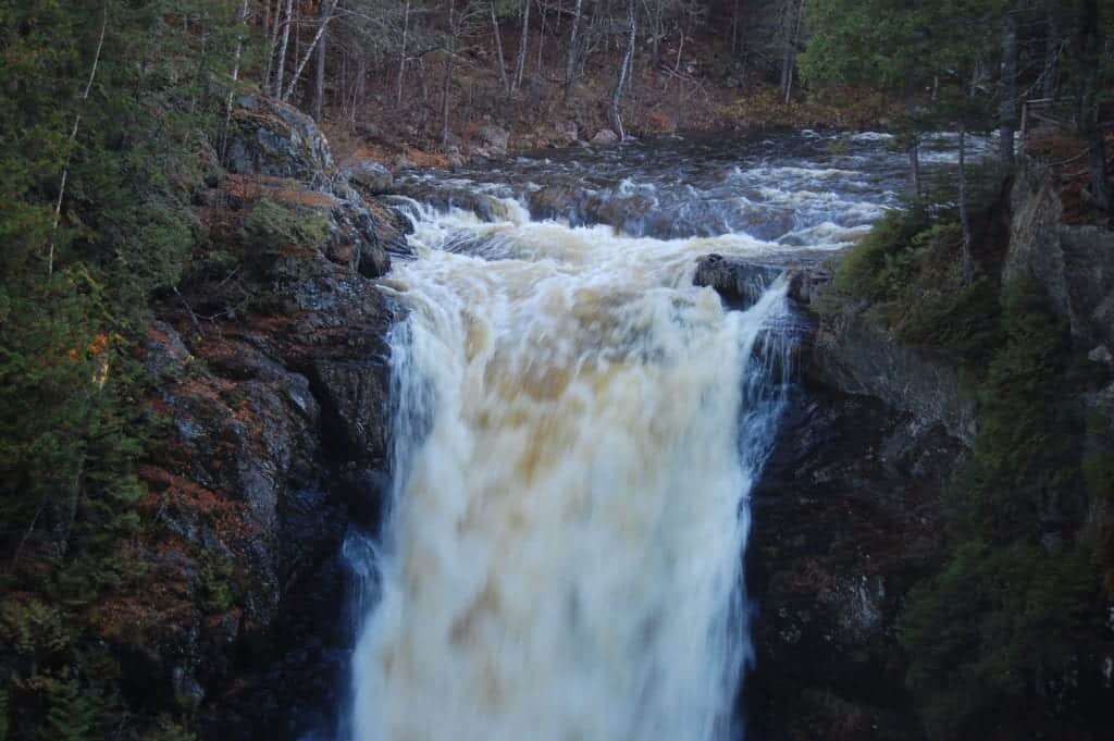 70 foot Moxie Falls, Maine waterfall