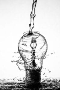 Light bulb symbol of creativity