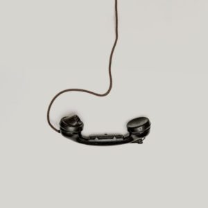 telephone receiver dangling
