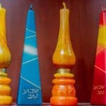 four candles for Shabbat ritual