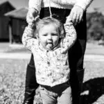 Toddler learning how to walk