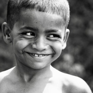 boy with big smile