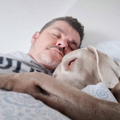 sleep with a dog
