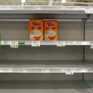 empty store shelves