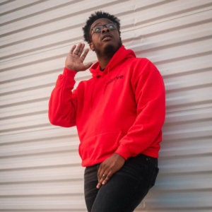 man in red sweatshirt practicing the art of listening