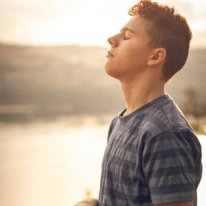 young man practicing the art of listening