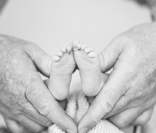 a baby's tiny feet, beyond DNA