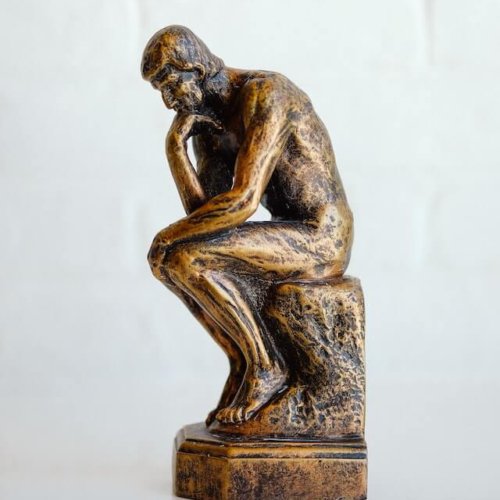 Who are you wonders the Rodin sculpture 'The thinker'. and how do you know what you know