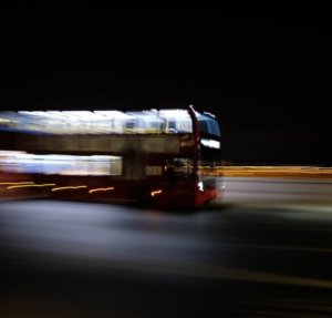 speeding bus for post titled "Do you know what to do before being hit by a bus?"