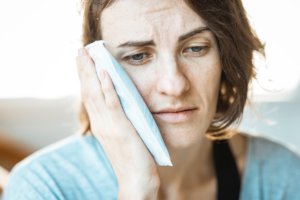 pain and suffering woman with toothache