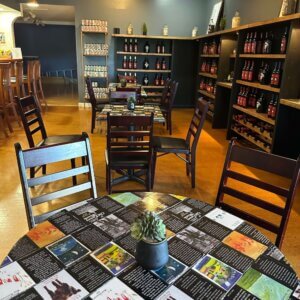 winery tasting room tables